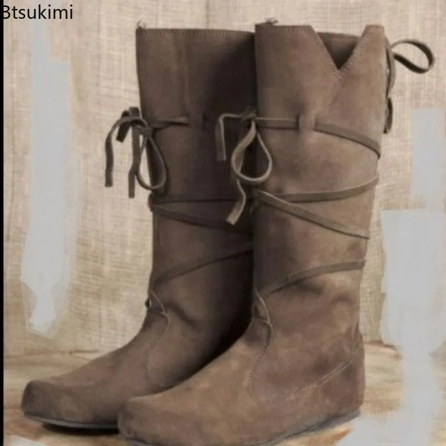 Men Shoes H&M - Новые средневековые рыцарские сапоги в стиле