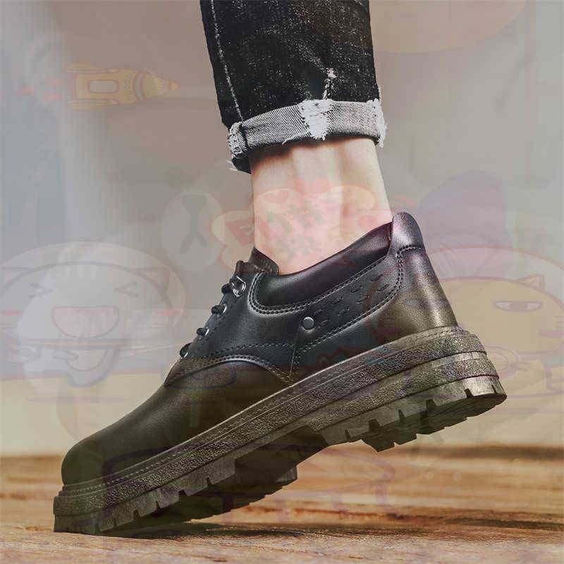 Men Shoes Types Name - Темные модные кроссовки из натуральной кожи,
