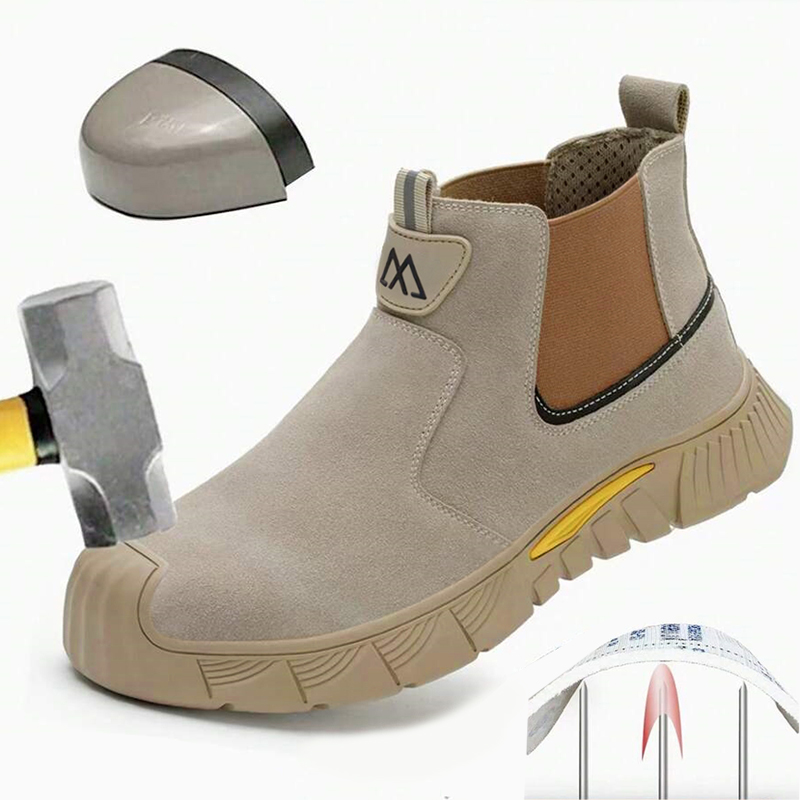 Men Shoes Ecco - Износостойкие прочные рабочие ботинки с металлическим