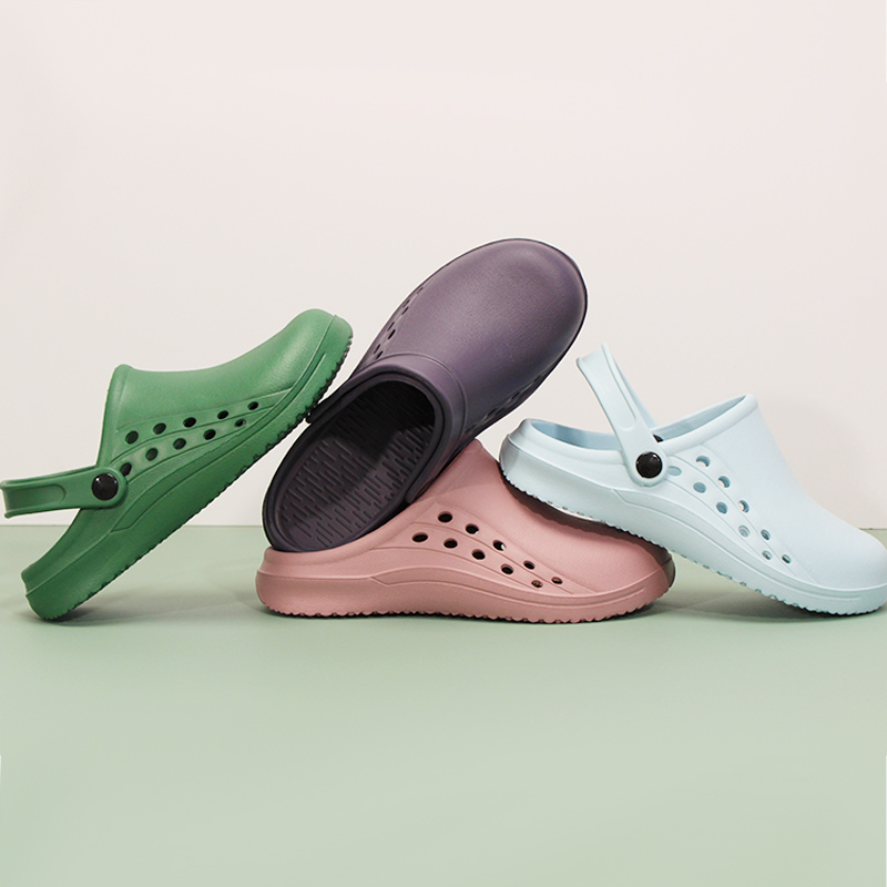 Men Shoes For Office Work - Медицинские сабо унисекс X06-02: однотонные, легко