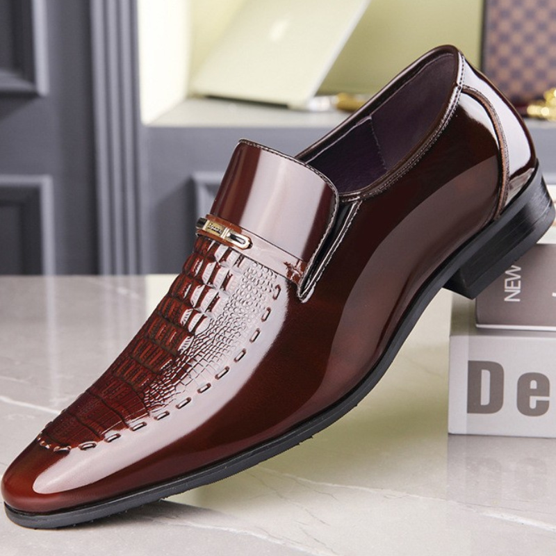 Мужская кожаная обувь Лакирова – обзор и цена Men Shoes For Office Work