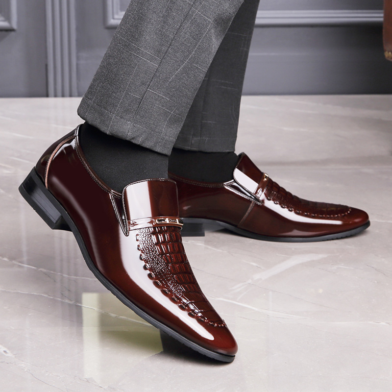 Мужская кожаная обувь Лакирова – обзор и цена Men Shoes For Office Work