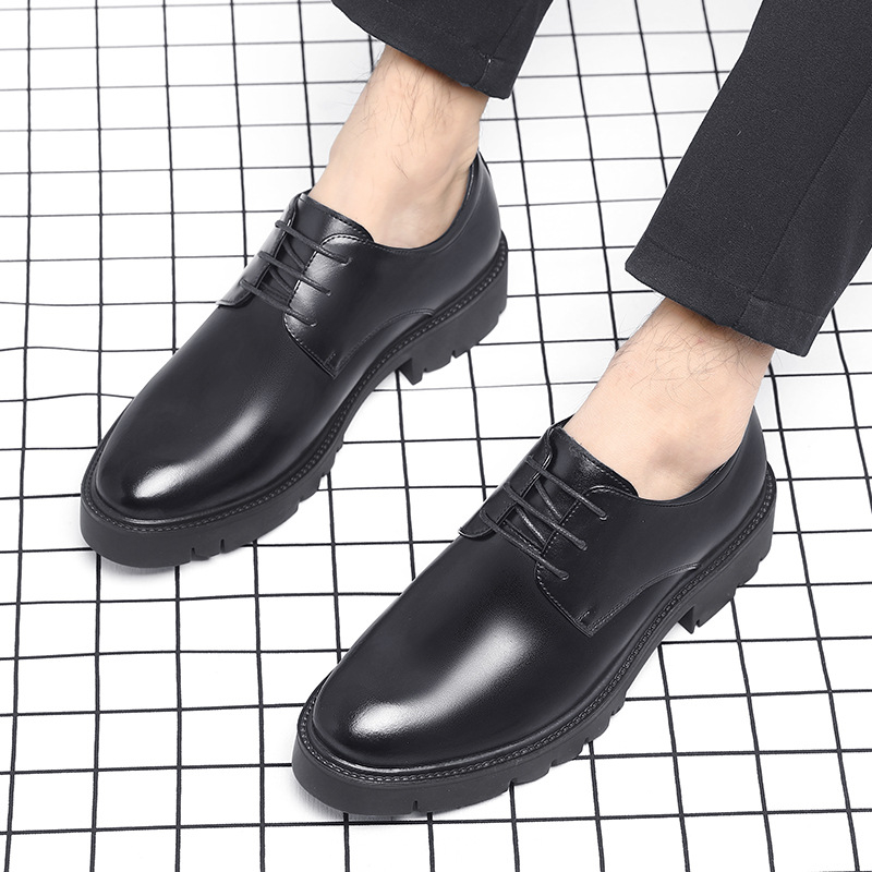 Мужские черные кожаные туфли н – обзор и цена Men Shoes For Office Work