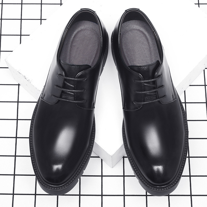 Мужские черные кожаные туфли н – обзор и цена Men Shoes For Office Work